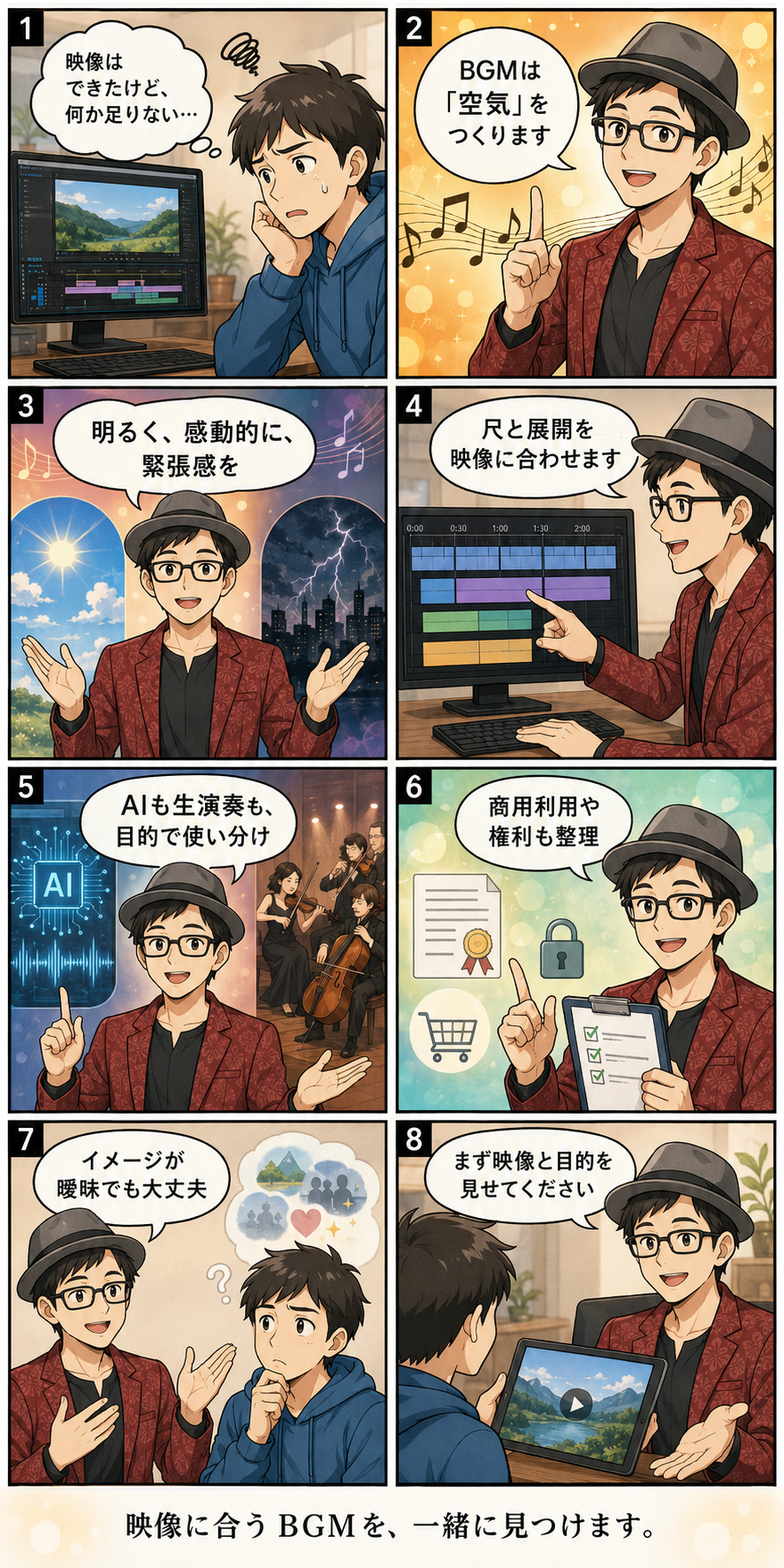 BGM制作の紹介漫画