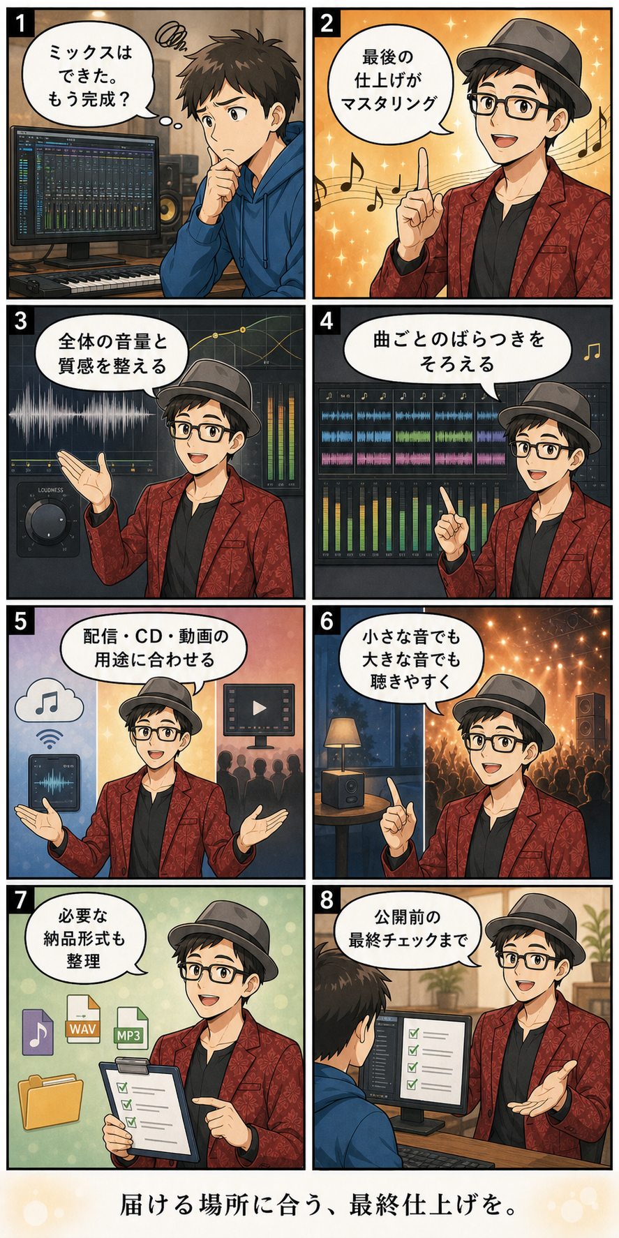 マスタリングの紹介漫画